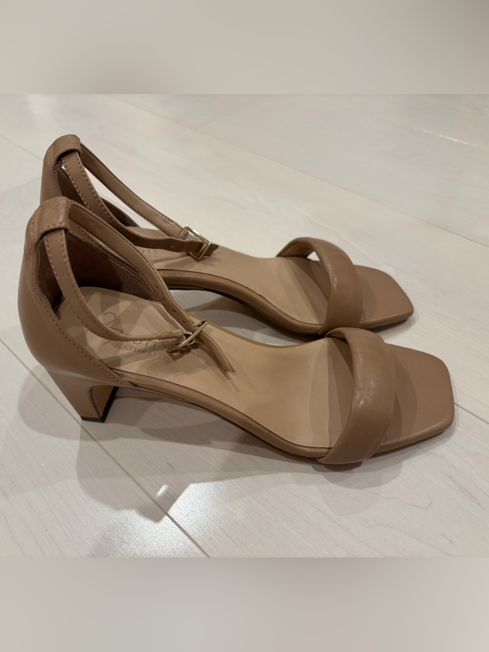 Naturalizer 27Edit Iriss Dress Sandal - Women's Tan Low Block Heel Sandals